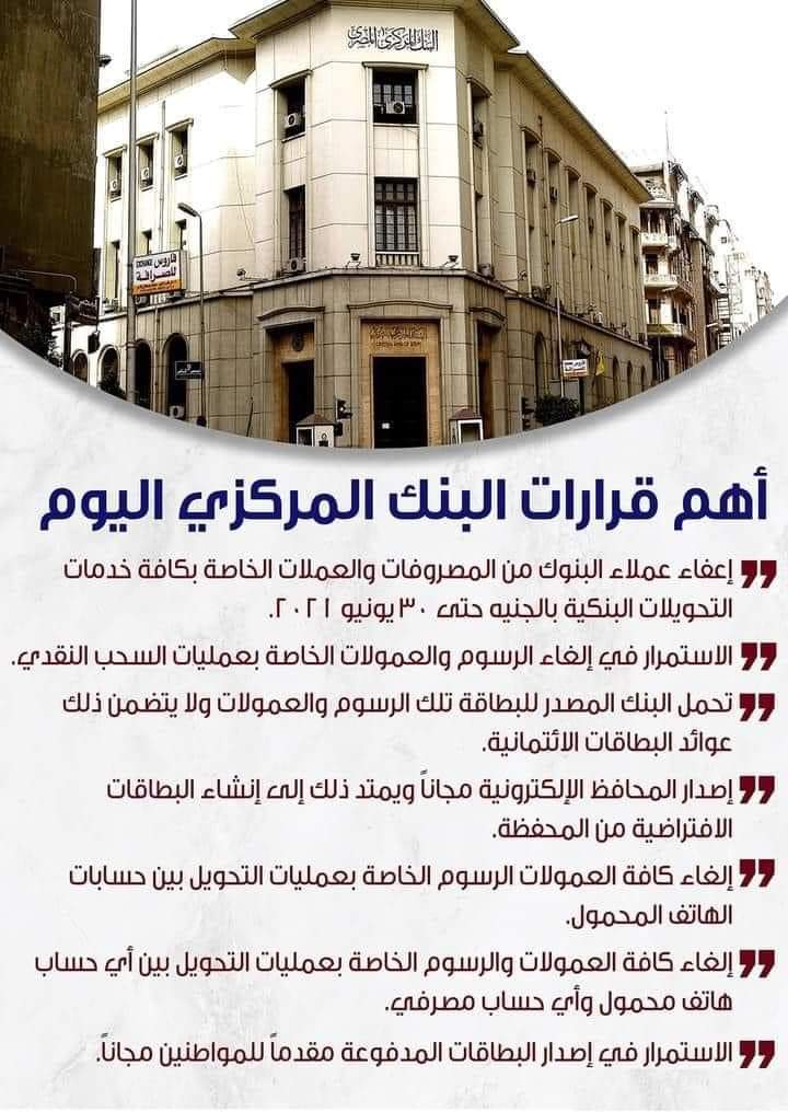 أهم قرارات البنك المركزي اليوم في مصر